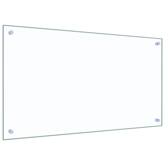 Vidaxl keuken spatscherm 2 pcs doorzichtig 90 x 50 cm gehard glas