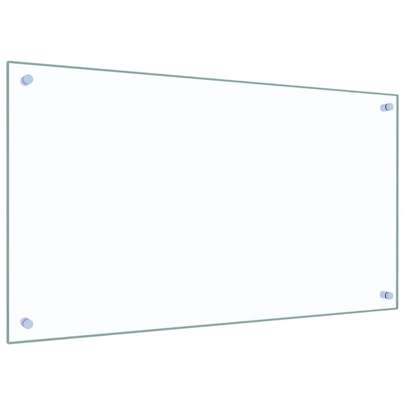 Afbeelding laden in galerijviewer, Vidaxl keuken spatscherm 2 pcs doorzichtig 90 x 50 cm gehard glas
