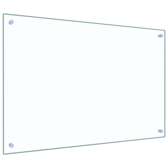 Vidaxl keuken spatscherm 2 pcs doorzichtig 90 x 60 cm gehard glas
