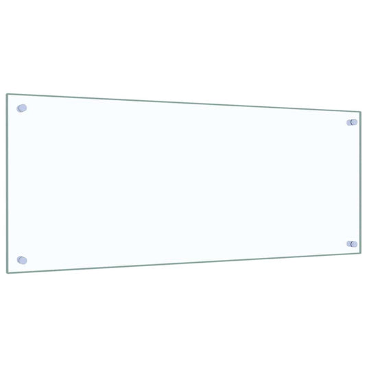 Vidaxl keuken spatscherm 2 pcs doorzichtig 100 x 40 cm gehard glas