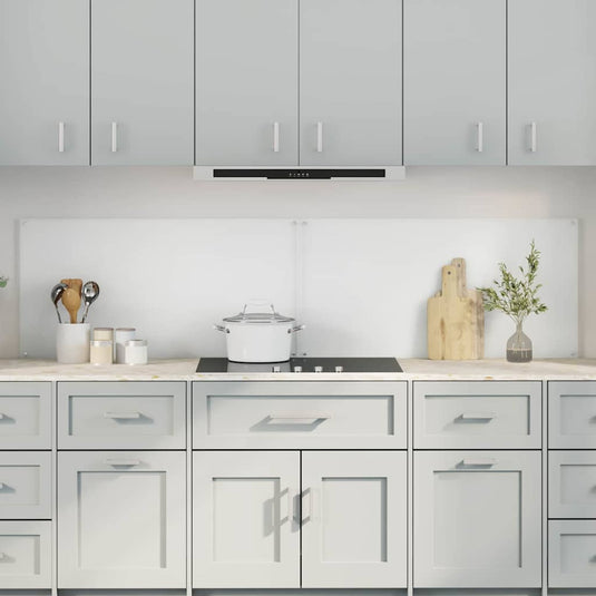 Vidaxl keuken spatscherm 2 pcs doorzichtig 100 x 50 cm gehard glas