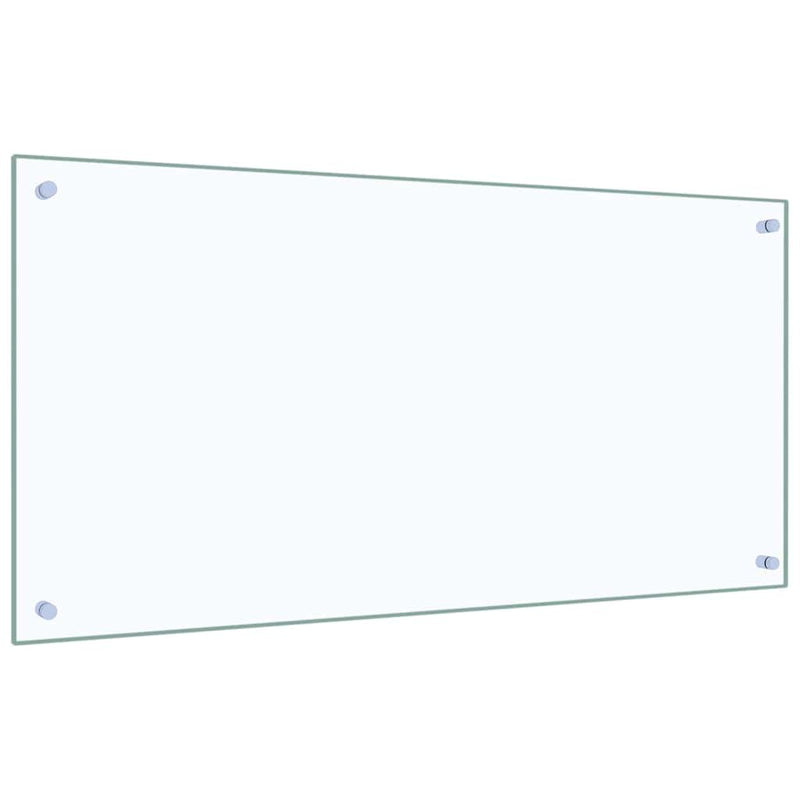 Afbeelding laden in galerijviewer, Vidaxl keuken spatscherm 2 pcs doorzichtig 100 x 50 cm gehard glas
