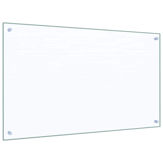 Vidaxl keuken spatscherm 2 pcs doorzichtig 100 x 60 cm gehard glas