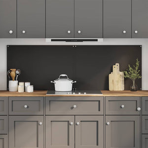 Vidaxl keuken spatscherm 2 pcs zwart 90 x 60 cm gehard glas