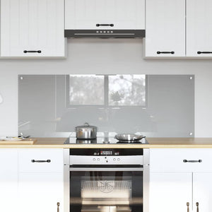 Vidaxl keuken spatscherm 2 pcs lichtgrijs 70 x 50 cm gehard glas