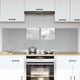 Vidaxl keuken spatscherm 2 pcs lichtgrijs 80 x 50 cm gehard glas