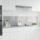 Vidaxl keuken spatscherm 2 pcs lichtgrijs 90 x 40 cm gehard glas