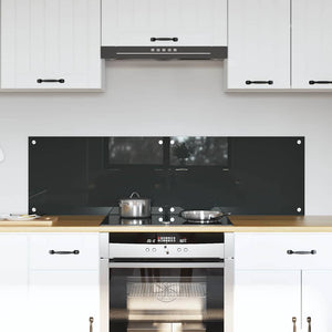 Vidaxl keuken spatscherm 2 pcs donkergrijs 70 x 40 cm gehard glas