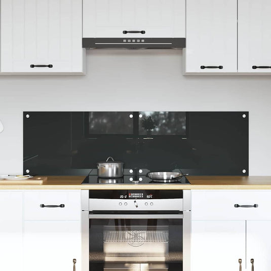 Vidaxl keuken spatscherm 2 pcs donkergrijs 70 x 40 cm gehard glas