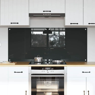 Vidaxl keuken spatscherm 2 pcs donkergrijs 70 x 60 cm gehard glas