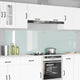 Vidaxl keuken spatscherm 2 pcs wit 110 x 60 cm gehard glas