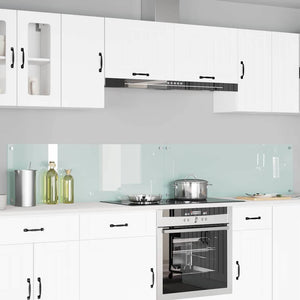 Vidaxl keuken spatscherm 2 pcs wit 120 x 40 cm gehard glas