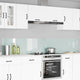 Vidaxl keuken spatscherm 2 pcs wit 120 x 40 cm gehard glas