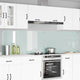 Vidaxl keuken spatscherm 2 pcs wit 120 x 60 cm gehard glas