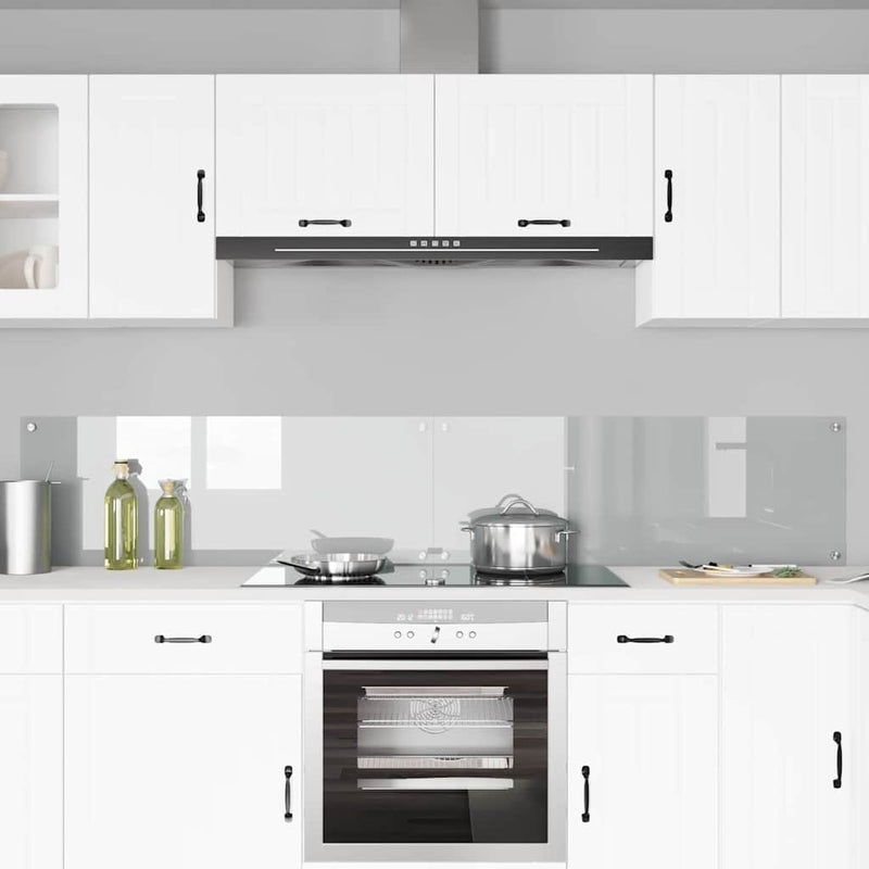 Afbeelding laden in galerijviewer, Vidaxl keuken spatscherm 2 pcs doorzichtig 110 x 40 cm gehard glas
