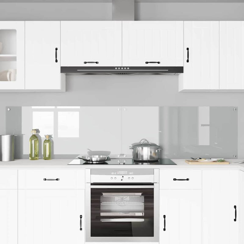Afbeelding laden in galerijviewer, Vidaxl keuken spatscherm 2 pcs doorzichtig 110 x 50 cm gehard glas
