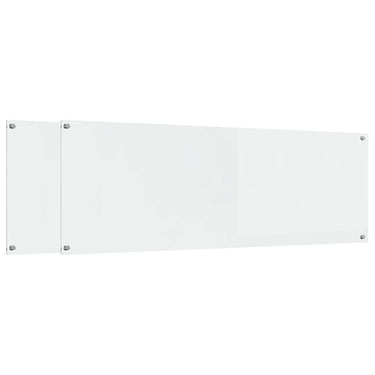 Vidaxl keuken spatscherm 2 pcs doorzichtig 120 x 40 cm gehard glas