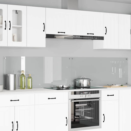 Vidaxl keuken spatscherm 2 pcs doorzichtig 120 x 50 cm gehard glas