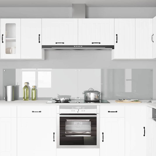 Vidaxl keuken spatscherm 2 pcs doorzichtig 120 x 50 cm gehard glas