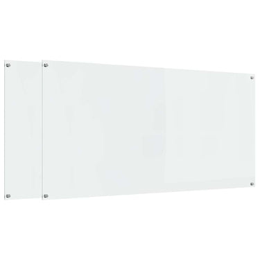 Vidaxl keuken spatscherm 2 pcs doorzichtig 120 x 60 cm gehard glas