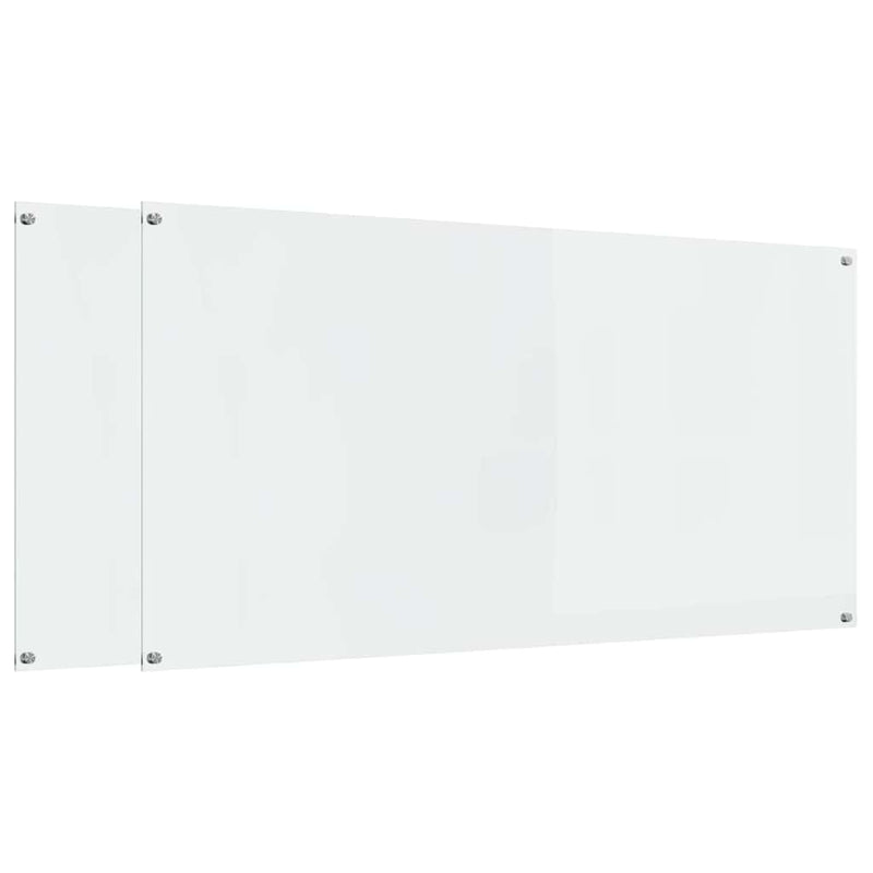 Afbeelding laden in galerijviewer, Vidaxl keuken spatscherm 2 pcs doorzichtig 120 x 60 cm gehard glas
