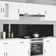Vidaxl keuken spatscherm 2 pcs zwart 110 x 50 cm gehard glas