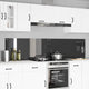Vidaxl keuken spatscherm 2 pcs donkergrijs 110 x 50 cm gehard glas