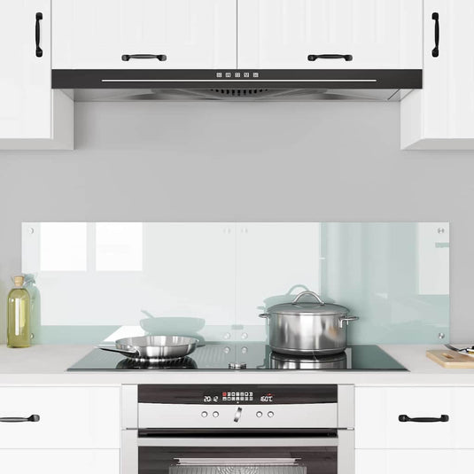 Vidaxl keuken achterwand 2 pcs wit 70 x 40 cm gehard glas