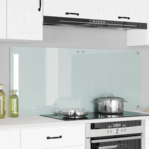 Vidaxl keuken achterwand 2 pcs wit 70 x 60 cm gehard glas