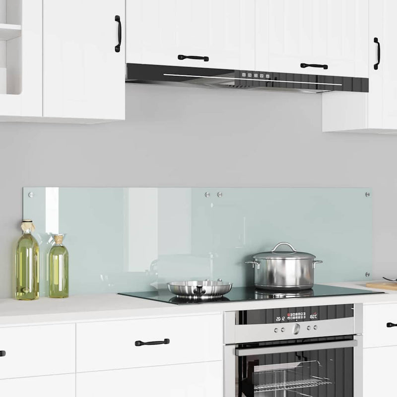 Afbeelding laden in galerijviewer, Vidaxl keuken achterwand 2 pcs wit 80 x 40 cm gehard glas
