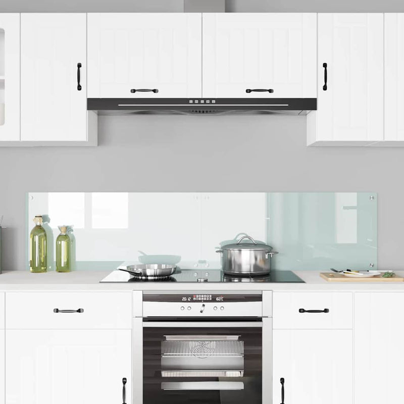 Afbeelding laden in galerijviewer, Vidaxl keuken achterwand 2 pcs wit 90 x 40 cm gehard glas
