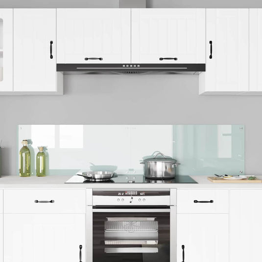Vidaxl keuken achterwand 2 pcs wit 90 x 40 cm gehard glas