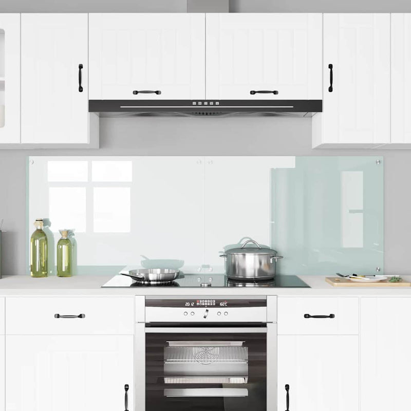 Afbeelding laden in galerijviewer, Vidaxl keuken achterwand 2 pcs wit 90 x 60 cm gehard glas
