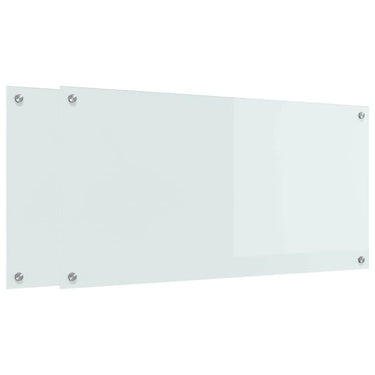 Vidaxl keuken achterwand 2 pcs wit 100 x 50 cm gehard glas