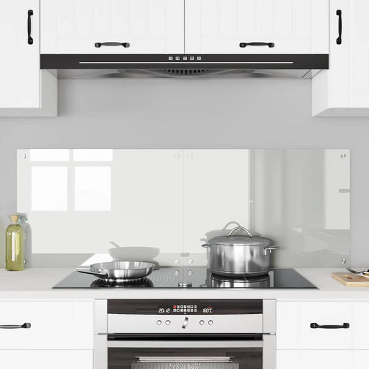 Vidaxl keuken achterwand 2 pcs doorzichtig 70 x 50 cm gehard glas