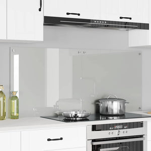Vidaxl keuken achterwand 2 pcs doorzichtig 70 x 60 cm gehard glas