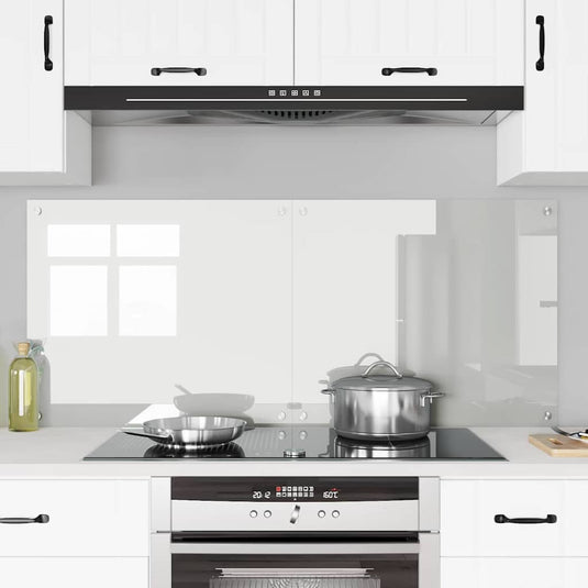 Vidaxl keuken achterwand 2 pcs doorzichtig 70 x 60 cm gehard glas