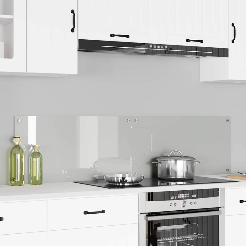 Afbeelding laden in galerijviewer, Vidaxl keuken achterwand 2 pcs doorzichtig 80 x 40 cm gehard glas
