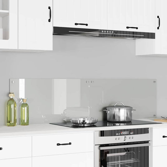 Vidaxl keuken achterwand 2 pcs doorzichtig 80 x 40 cm gehard glas