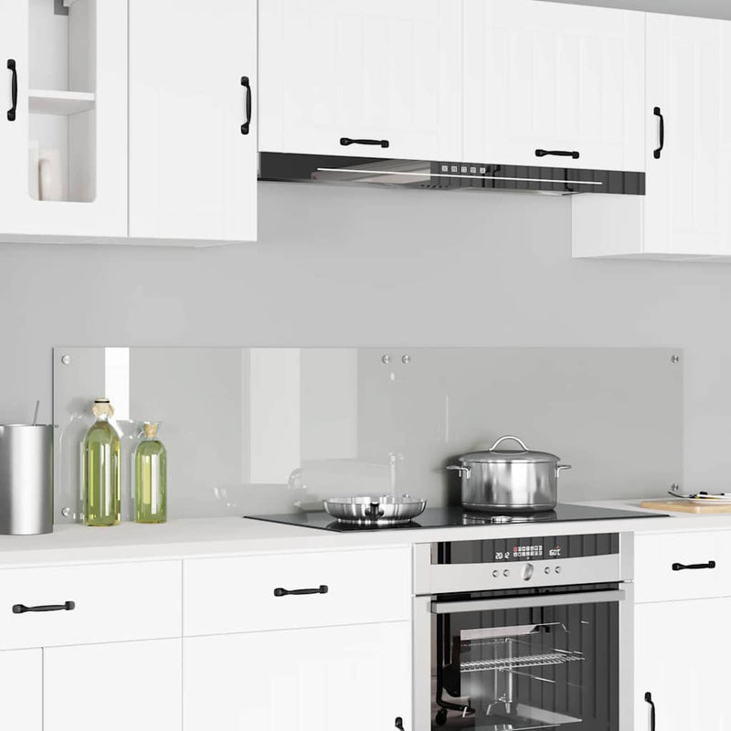 Afbeelding laden in galerijviewer, Vidaxl keuken achterwand 2 pcs doorzichtig 90 x 40 cm gehard glas
