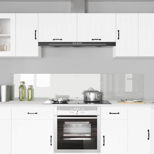 Vidaxl keuken achterwand 2 pcs doorzichtig 100 x 40 cm gehard glas