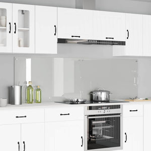 Vidaxl keuken achterwand 2 pcs doorzichtig 100 x 60 cm gehard glas