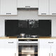 Vidaxl keuken achterwand 2 pcs zwart 70 x 50 cm gehard glas