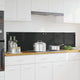 Vidaxl keuken achterwand 2 pcs zwart 90 x 40 cm gehard glas