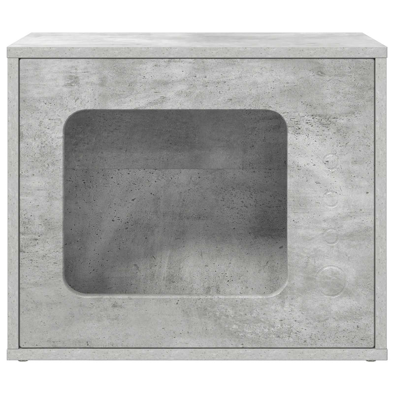 Afbeelding laden in galerijviewer, Vidaxl kattenhuis beton 51 x 30 x 42,5 cm bewerkt hout
