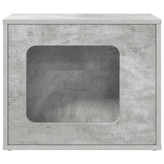 Vidaxl kattenhuis beton 51 x 30 x 42,5 cm bewerkt hout