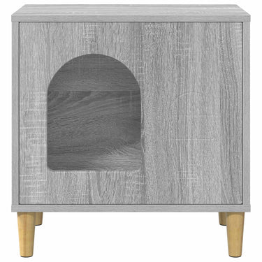 Vidaxl kattenhuis grijs sonoma 51 x 30 x 52 cm bewerkt hout