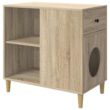 Vidaxl kattenhuis sonoma 72 x 42,5 x 70 cm bewerkt hout
