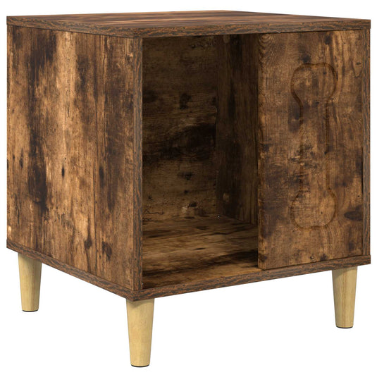 Vidaxl hondenhuis gerookt eiken 44 x 42 x 49 cm bewerkt hout