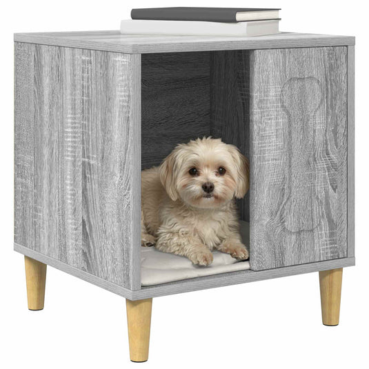 Vidaxl hondenhuis grijs sonoma 44 x 42 x 49 cm bewerkt hout